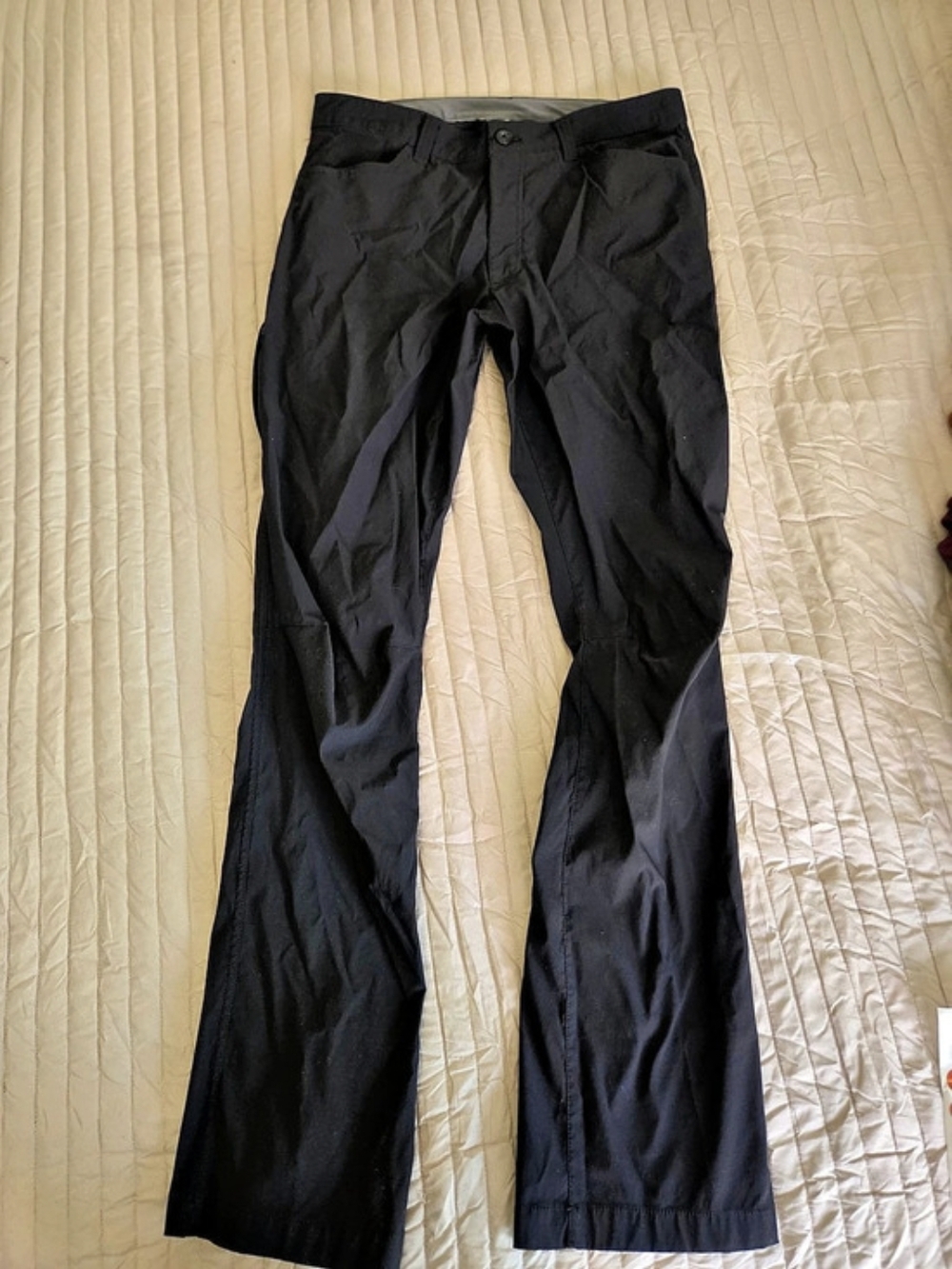 Eddie Bauer Black Straight Leg Pants Size 32x34
